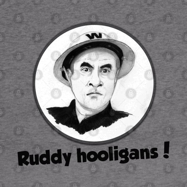 Ruddy hooligans! Dad's Army tee by pencilartist